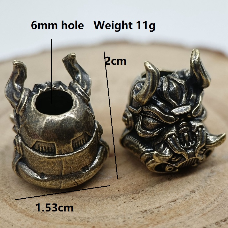 Mecha Dog Head Brass Knife Bea - Edc Carry Knife avaliação e preço