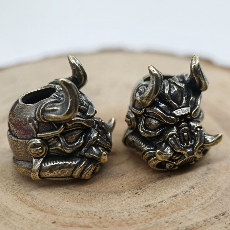 Mecha Dog Head Brass Knife Bea - Edc Carry Knife avaliação e preço