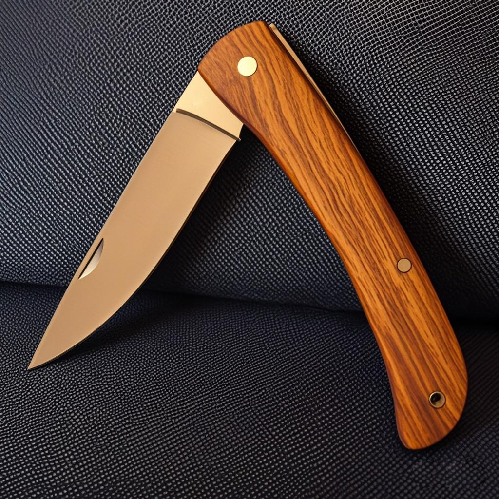 Rosewood Handle Pocket Knife S - Edc Daily Carry avaliação e preço