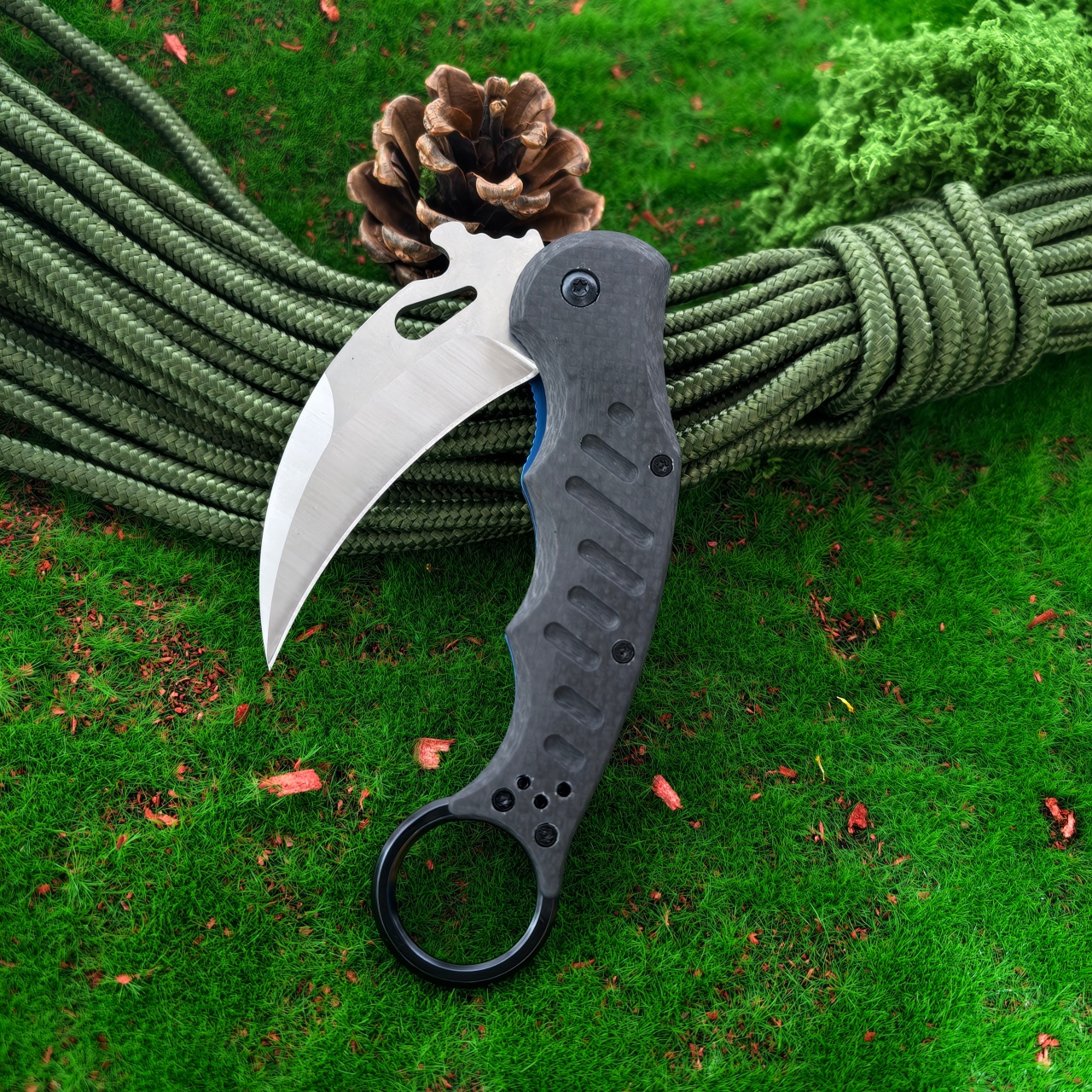 Claw shaped folding knife with - Edc Carry Knife avaliação e preço