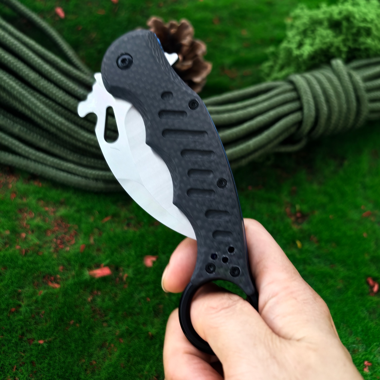Claw shaped folding knife with - Edc Carry Knife avaliação e preço