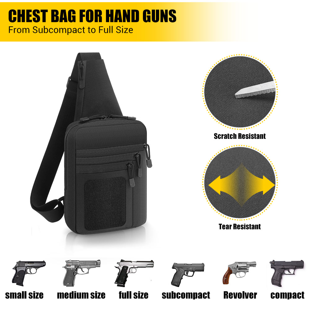 Tactical Pistol Gun Bag Concea - Edc Concealed Carry Bag avaliação e preço