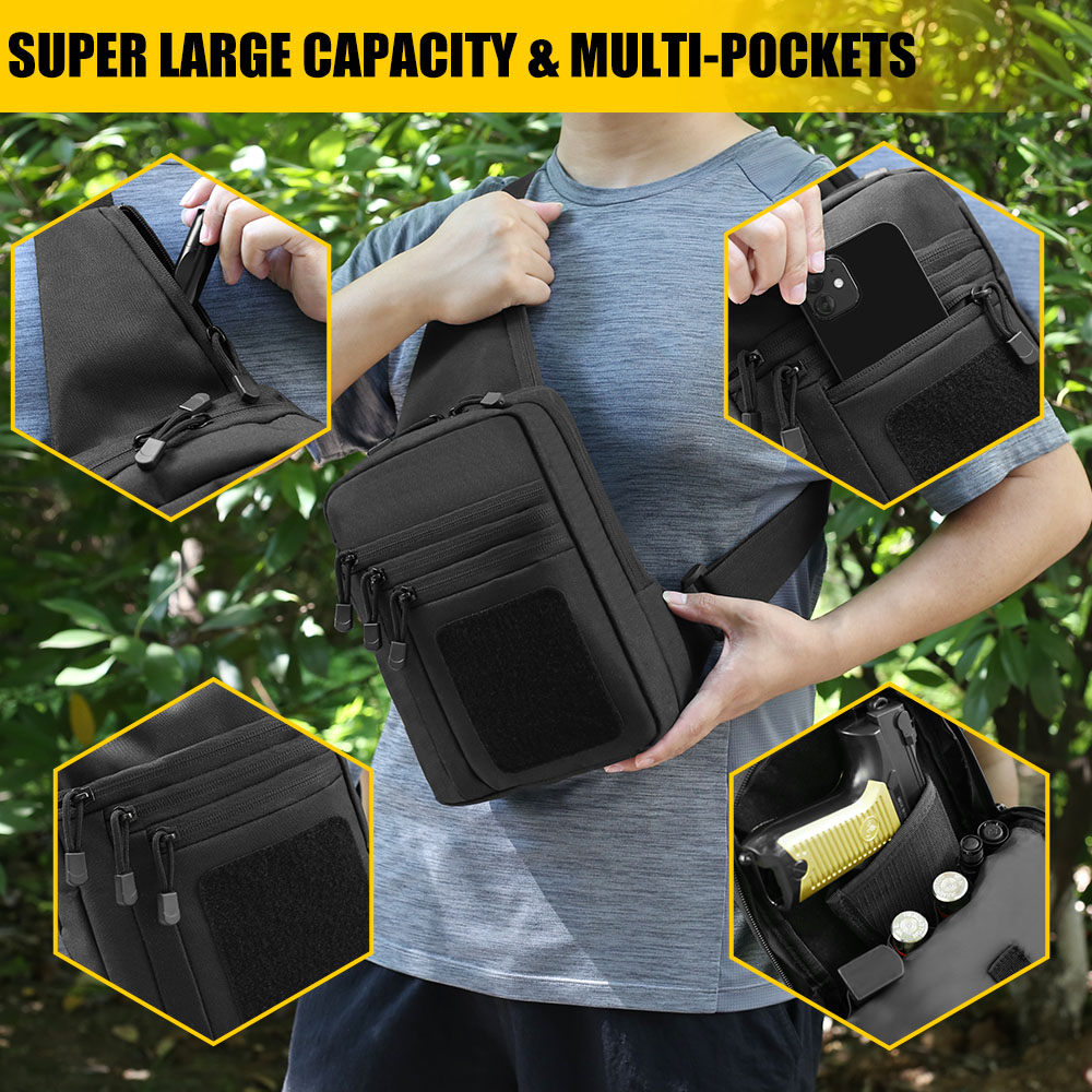 Tactical Pistol Gun Bag Concea - Edc Concealed Carry Bag avaliação e preço