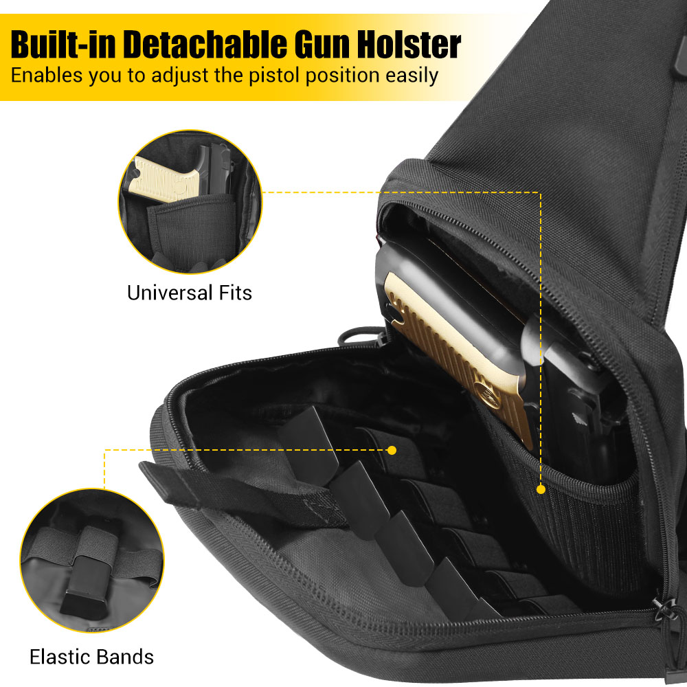 Tactical Pistol Gun Bag Concea - Edc Concealed Carry Bag avaliação e preço