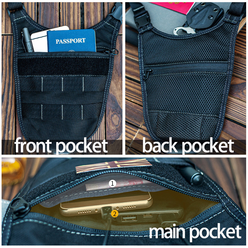Underarm Tactical Shoulder Bag - Edc Carry Case avaliação e preço