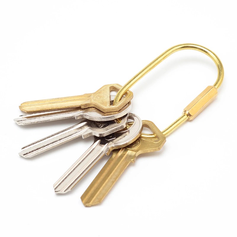 Solid Brass Screw Lock Keychai - Edc Car Carry avaliação e preço