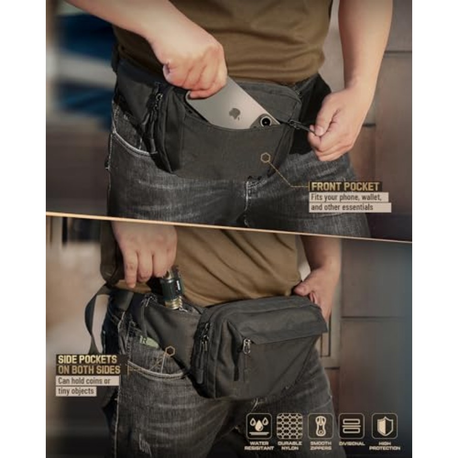Tactical Concealed Carry Fanny - Edc Concealed Carry Bag avaliação e preço