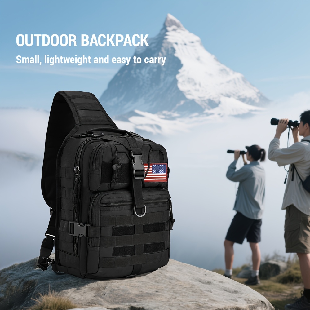 1pc 6.6gal Tactical Sling Back - Edc Gear Every Day Carry avaliação e preço