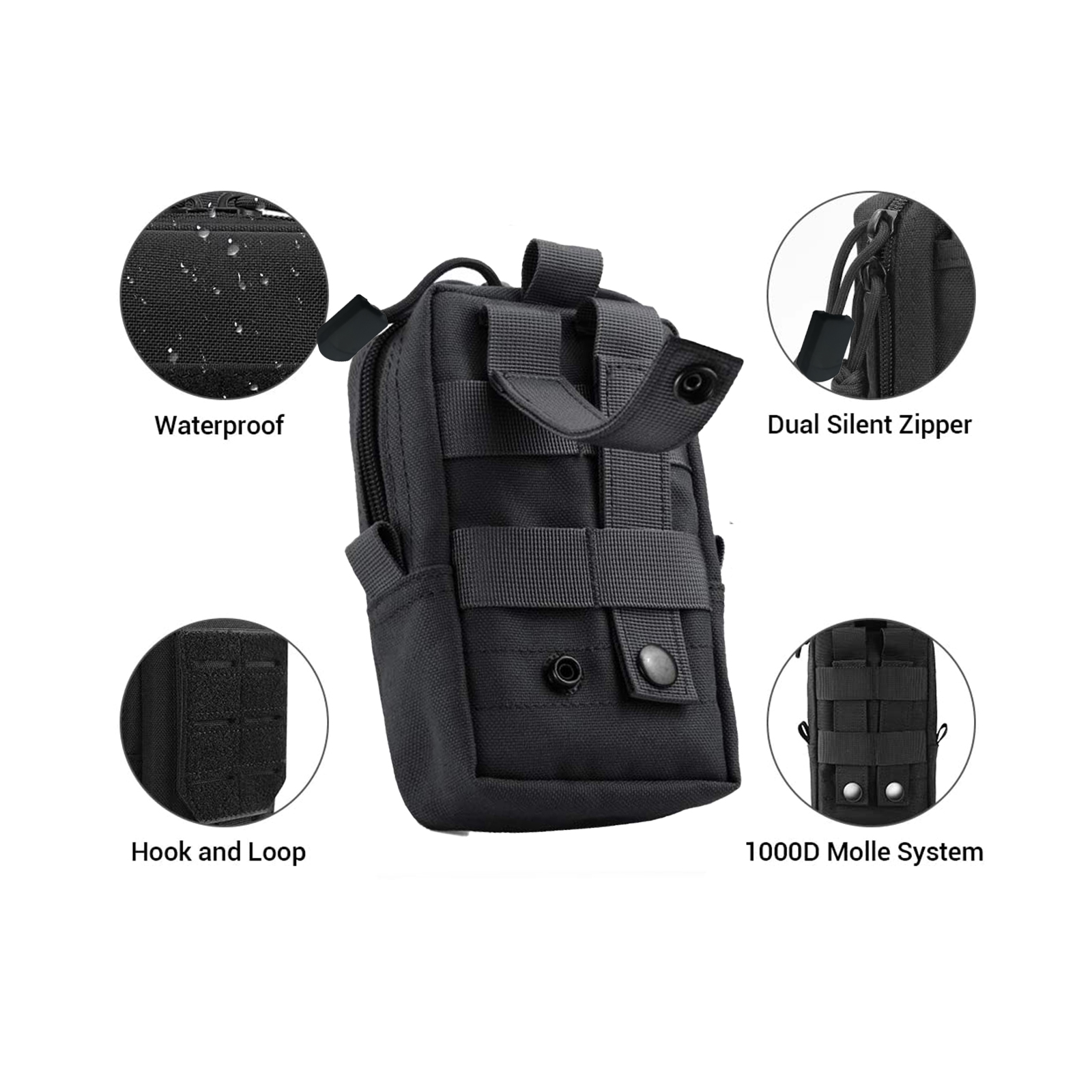 Tactical Molle Pouch Waist Bag - Edc Carry Bag avaliação e preço