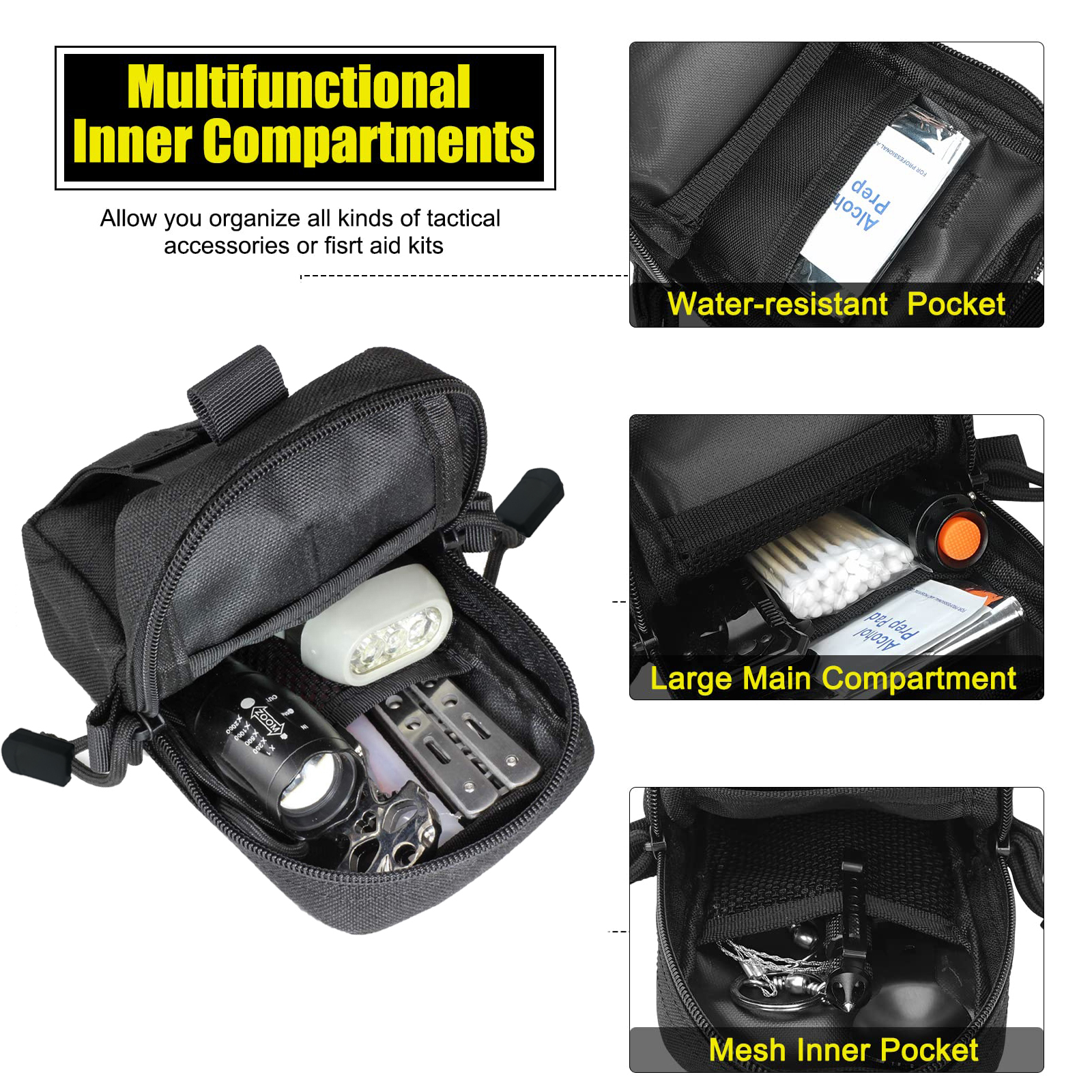 Tactical Molle Pouch Waist Bag - Edc Carry Bag avaliação e preço