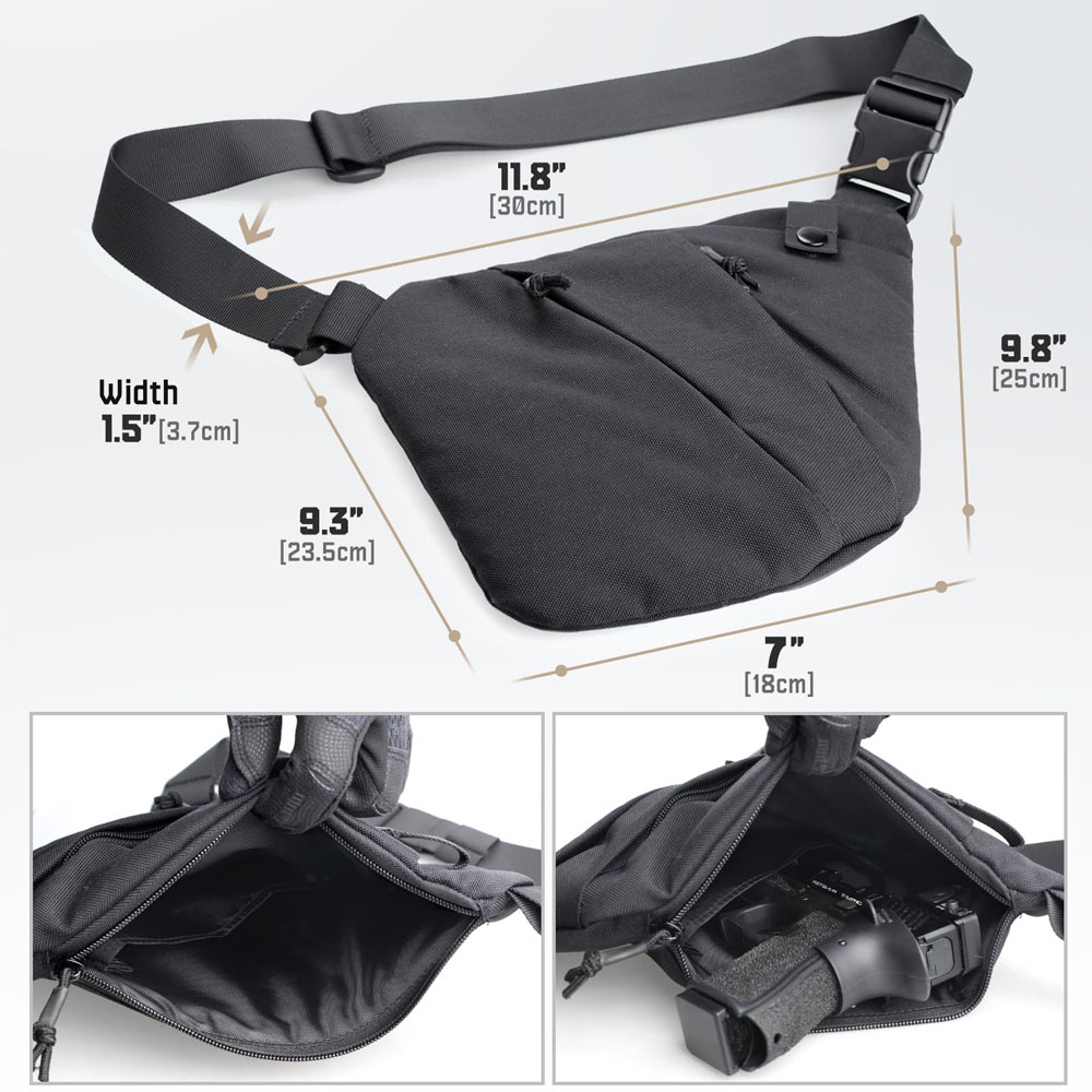 Tactical Concealed Gun Carry B - Edc Concealed Carry Bag avaliação e preço