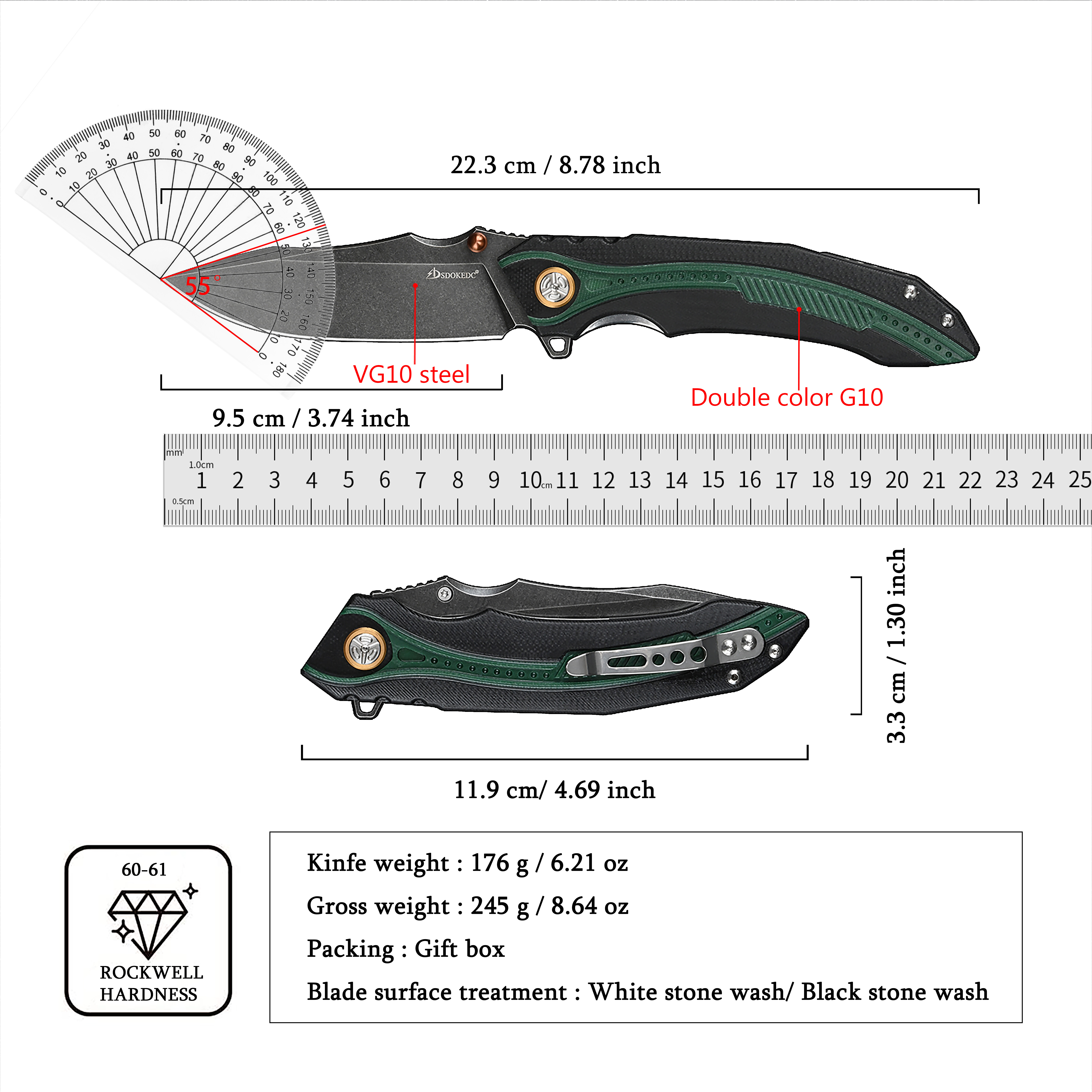 Premium SDOKEDC Foldable EDC U - Edc Carry For Men avaliação e preço