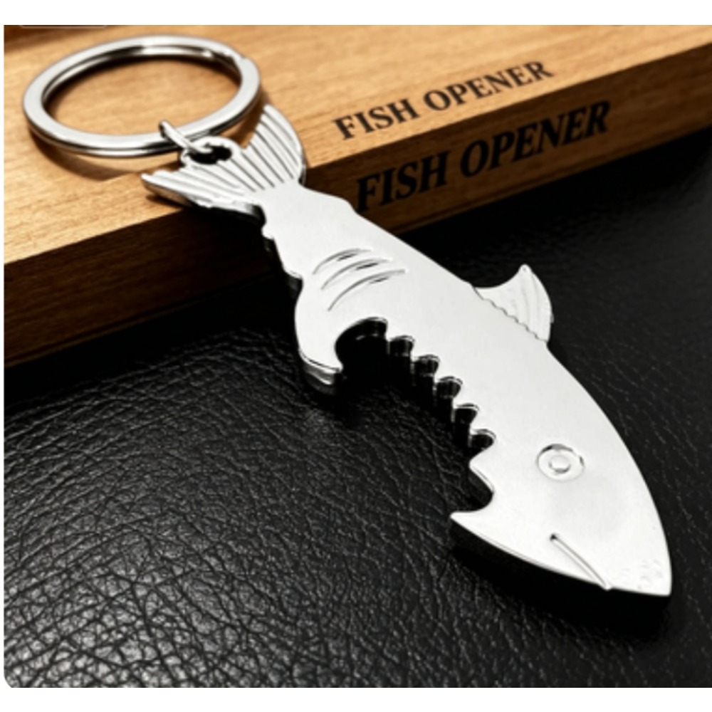 Metal Shark Keychain Bottle Fi - Bottle Opener Keyring avaliação e preço