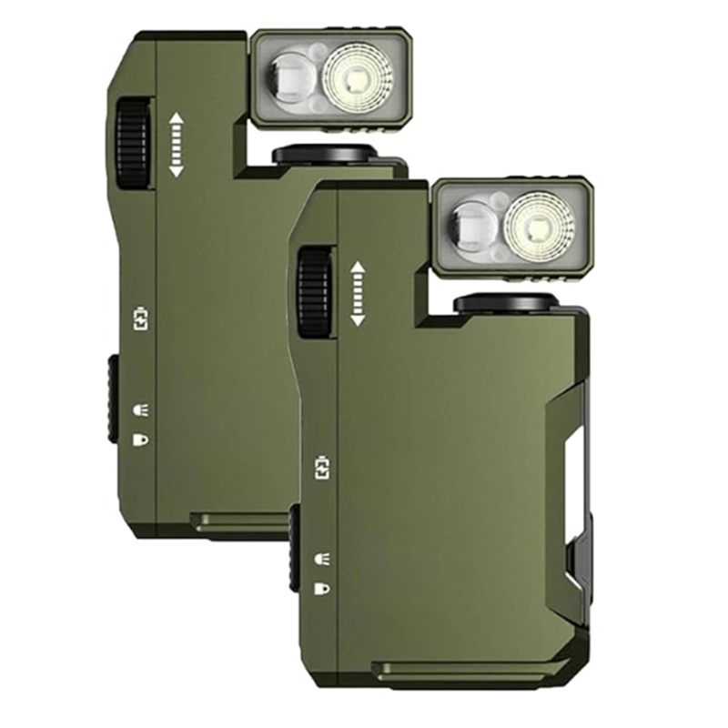 AT51-2Pcs EDC Flashlight With  - Edc Daily Carry avaliação e preço