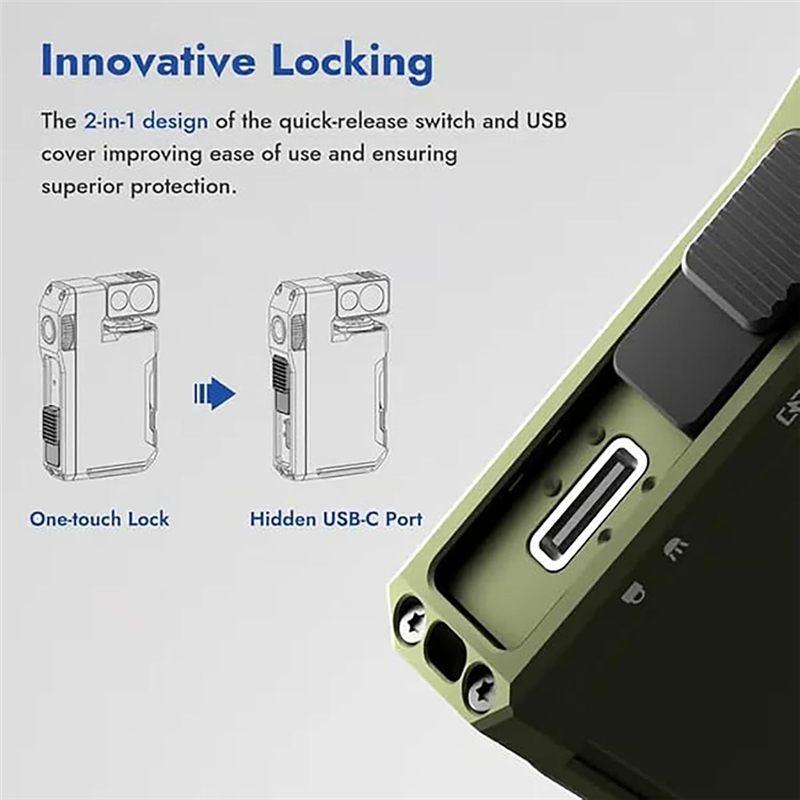 AT51-2Pcs EDC Flashlight With  - Edc Daily Carry avaliação e preço