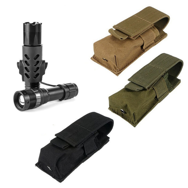 Tactical Molle Flashlight Pouc - Edc Carry Knife avaliação e preço