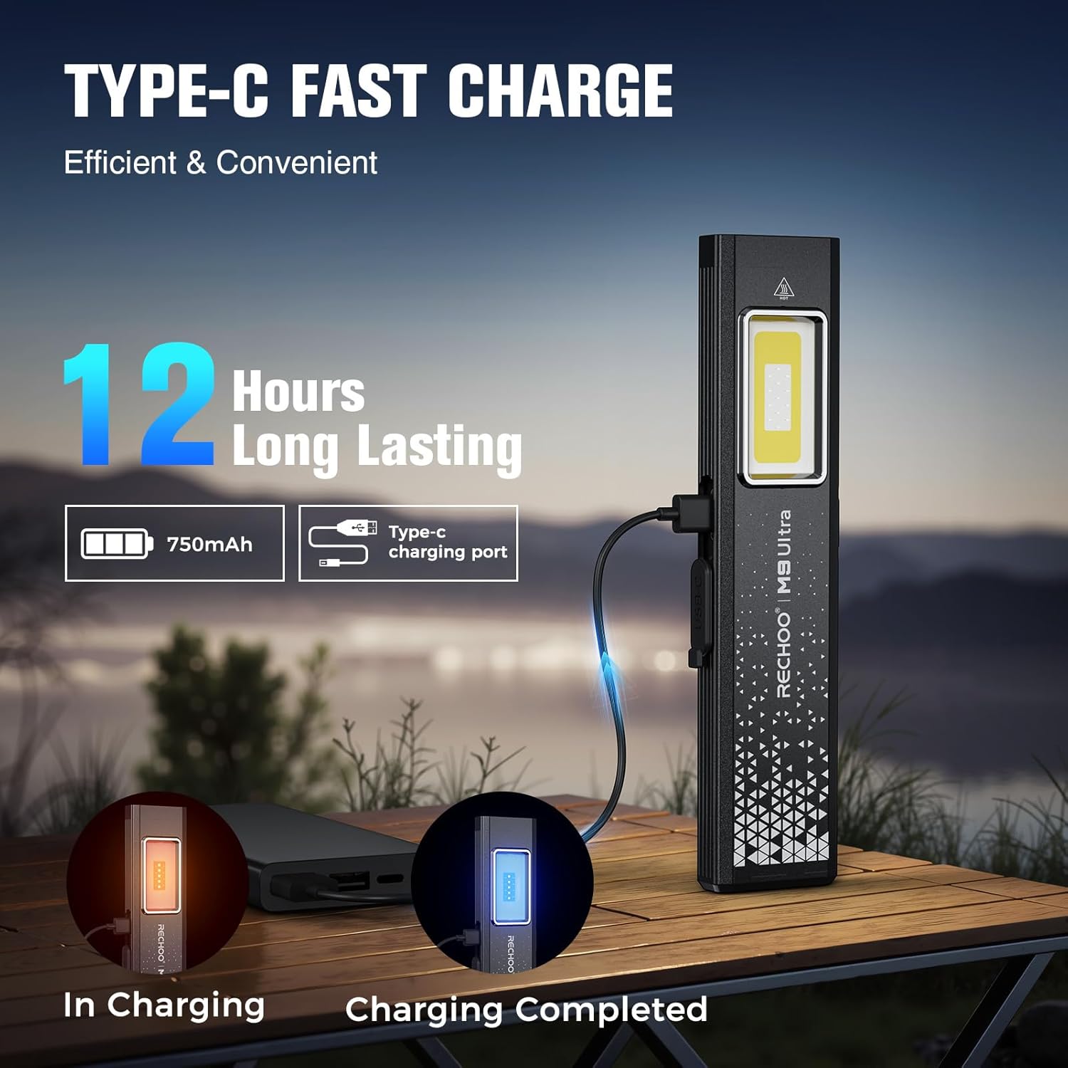 Flat EDC Flashlight Rechargeab - Edc Car Carry avaliação e preço