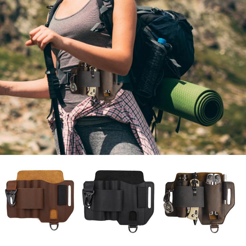 Men Leather EDCs Organizer She - Edc Carry Flashlight avaliação e preço
