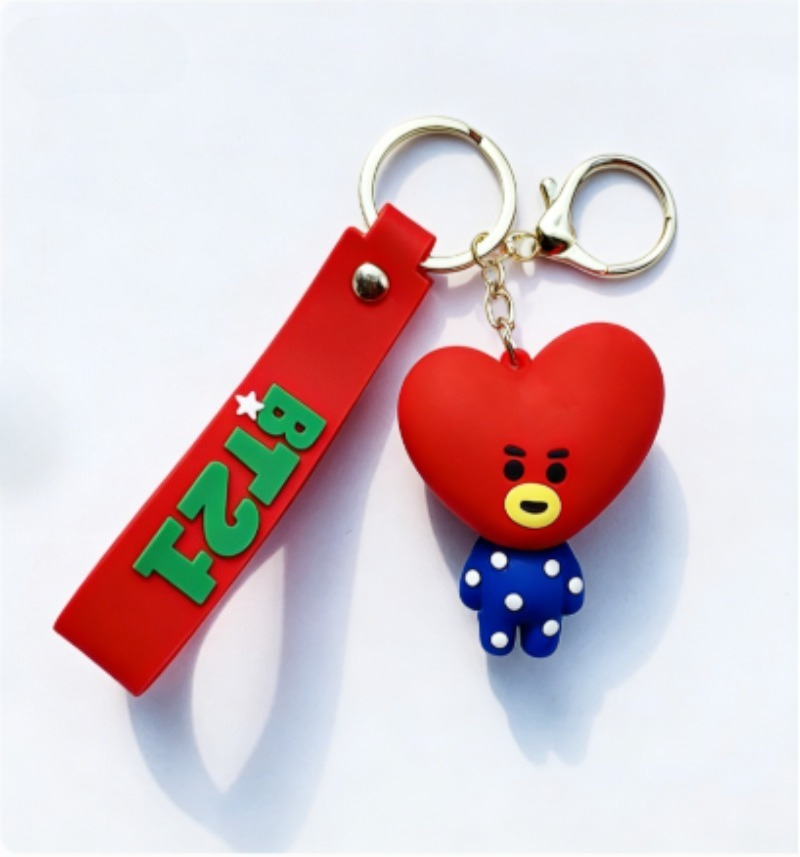 New BT21 Koya RJ Shooky Cooky  - Carabiner Keychain avaliação e preço