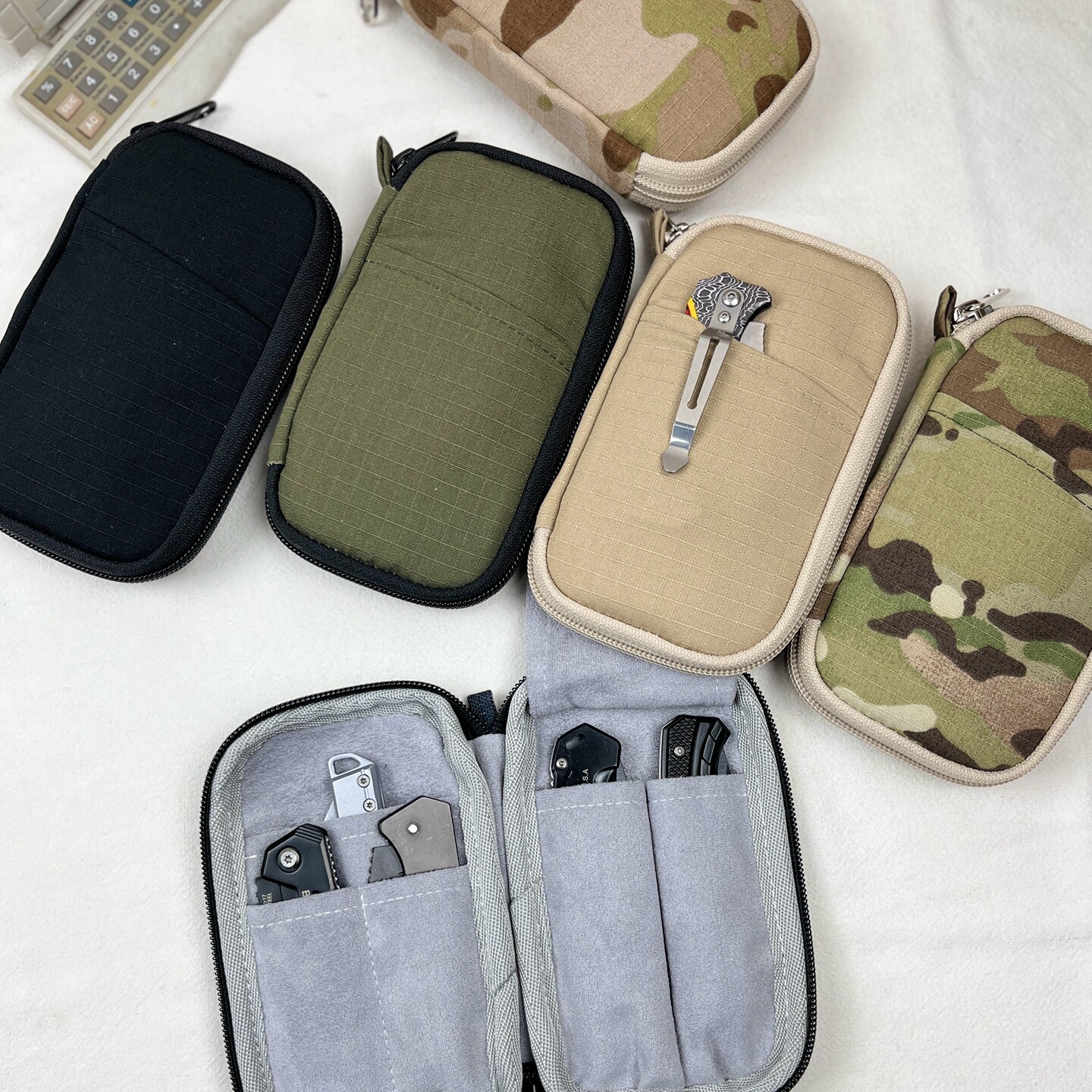 Handmade Fabric Pen Case Knife - Edc Carry Case avaliação e preço