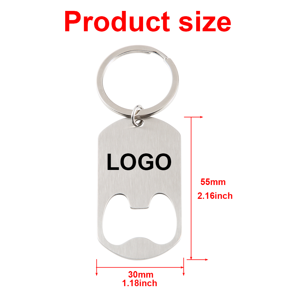 Custom Company Logo Stainless  - Bottle Opener Keyring avaliação e preço