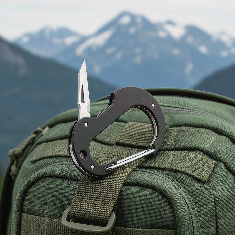 Multitool Carabiner with Mini  - Edc Carry Knife avaliação e preço