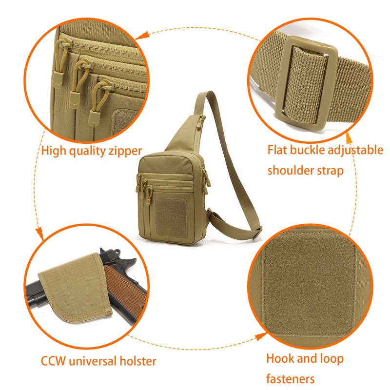 EDC 1000D Tactical Chest Bag P - Edc Concealed Carry Bag avaliação e preço