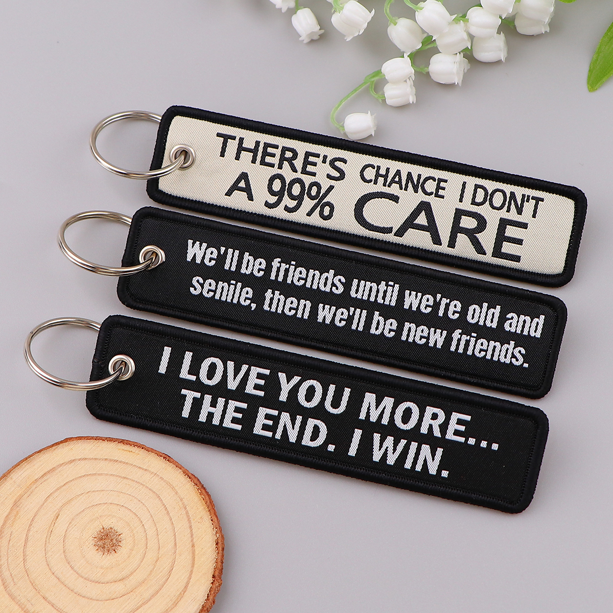 Van Gogh Embroidery Key Fobs K - Carabiner Keychain avaliação e preço