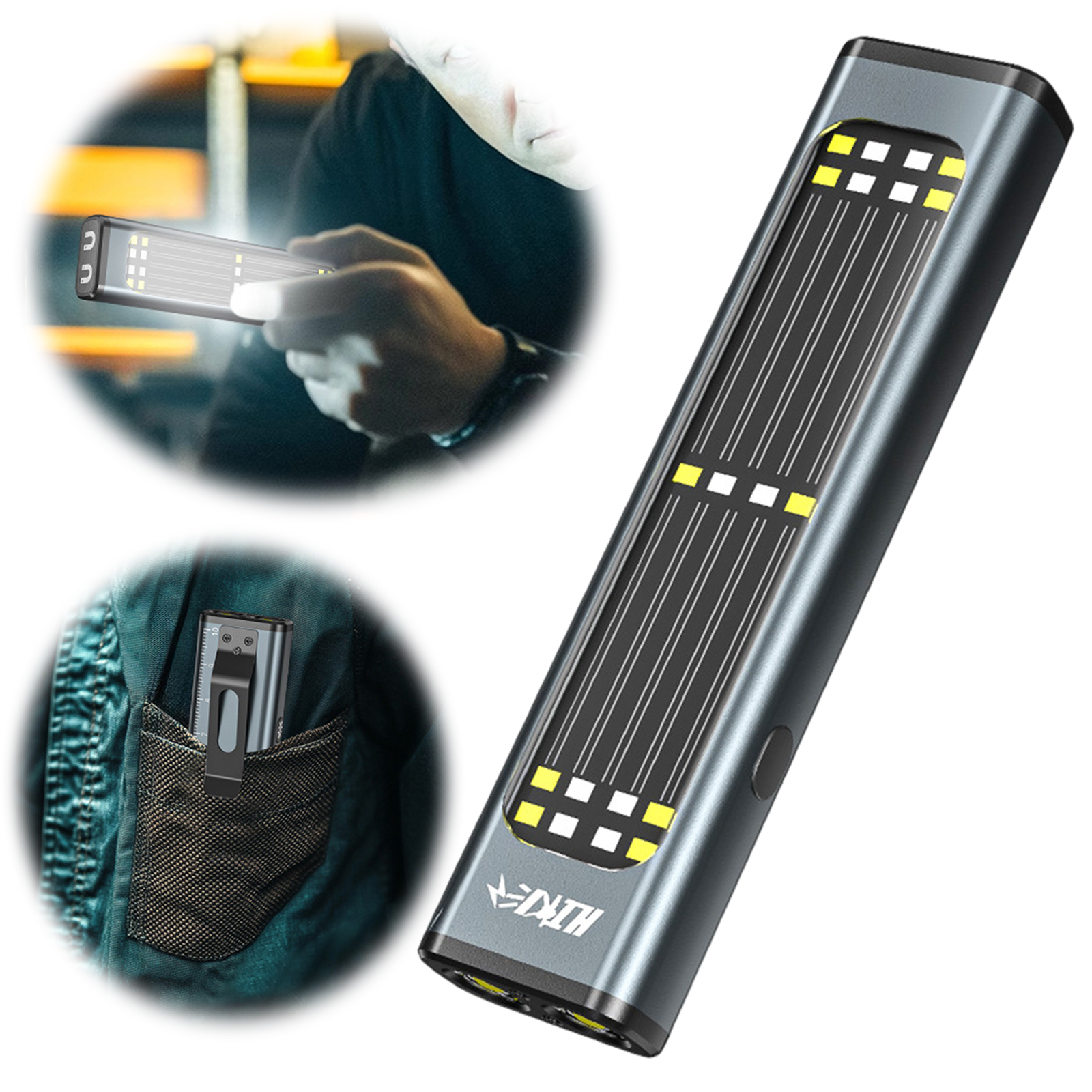 Flat EDC Flashlight with Magne - Edc Car Carry avaliação e preço