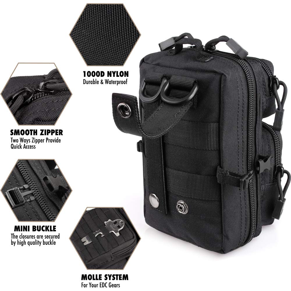 Tactical MOLLE Utility Pouch M - Edc Concealed Carry Bag avaliação e preço