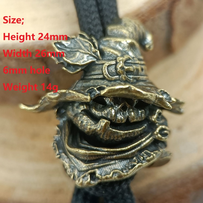 Traveler Head Brass Knife Bead - Edc Carry Knife avaliação e preço
