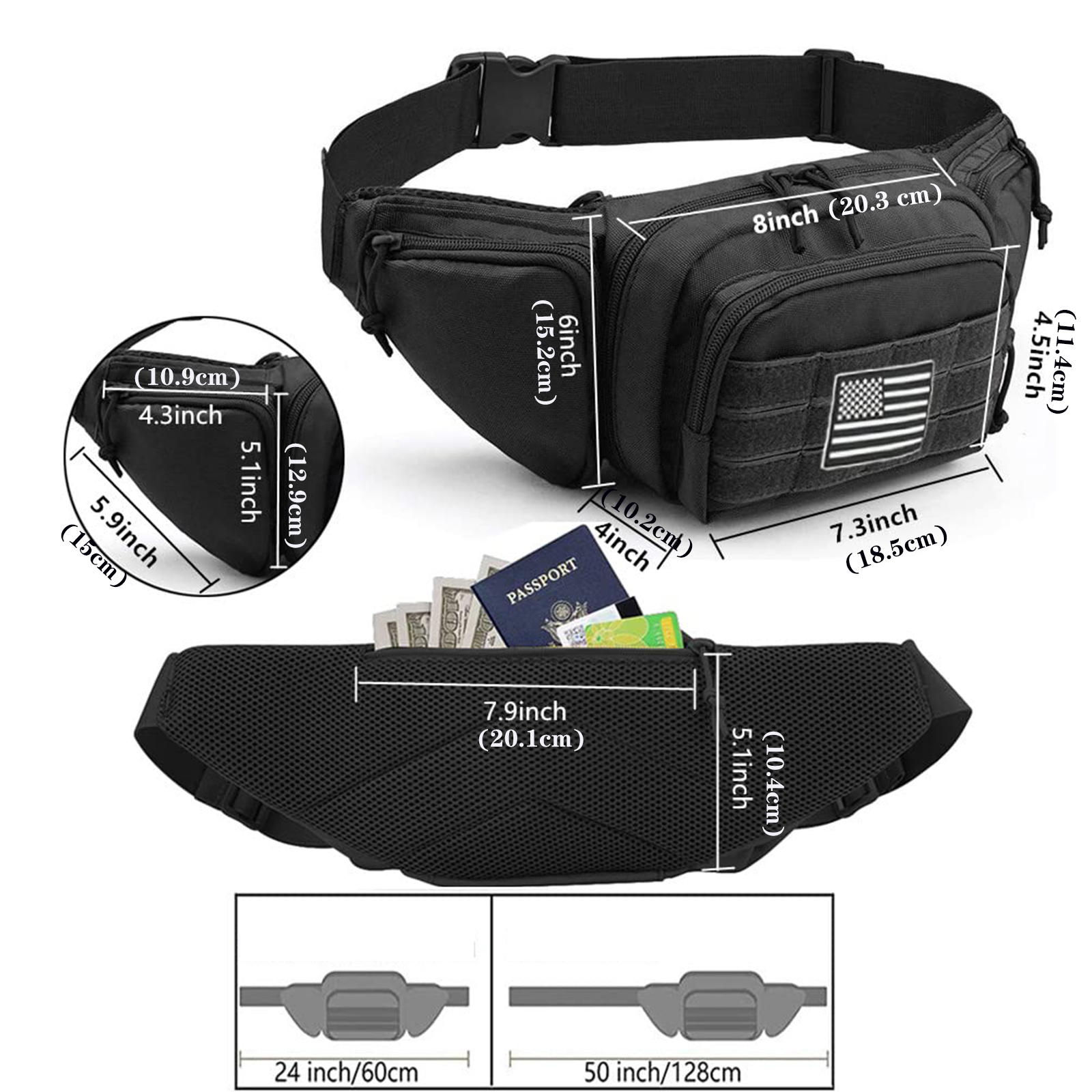 Tactical Fanny Pack Gun Holste - Edc Concealed Carry Bag avaliação e preço
