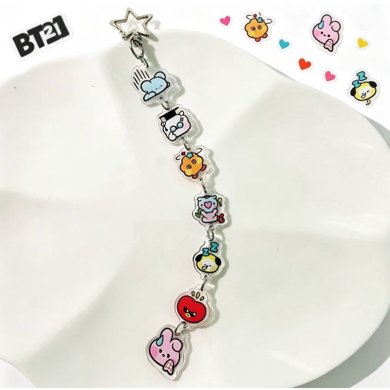 BT21 Cooky RJ Mang Chimmy Tata - Carabiner Keychain avaliação e preço
