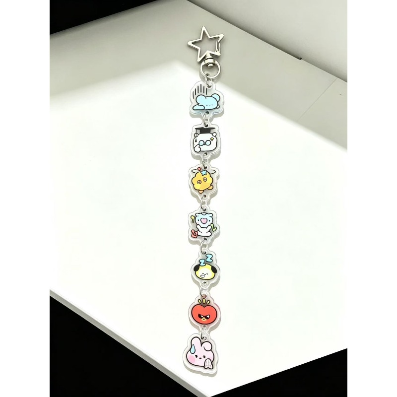 BT21 Cooky RJ Mang Chimmy Tata - Carabiner Keychain avaliação e preço