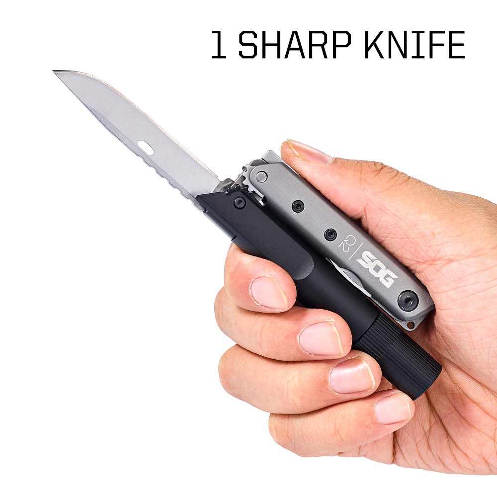 SOG BATON Q2 4 in 1 Multi-Tool - Edc Carry Flashlight avaliação e preço