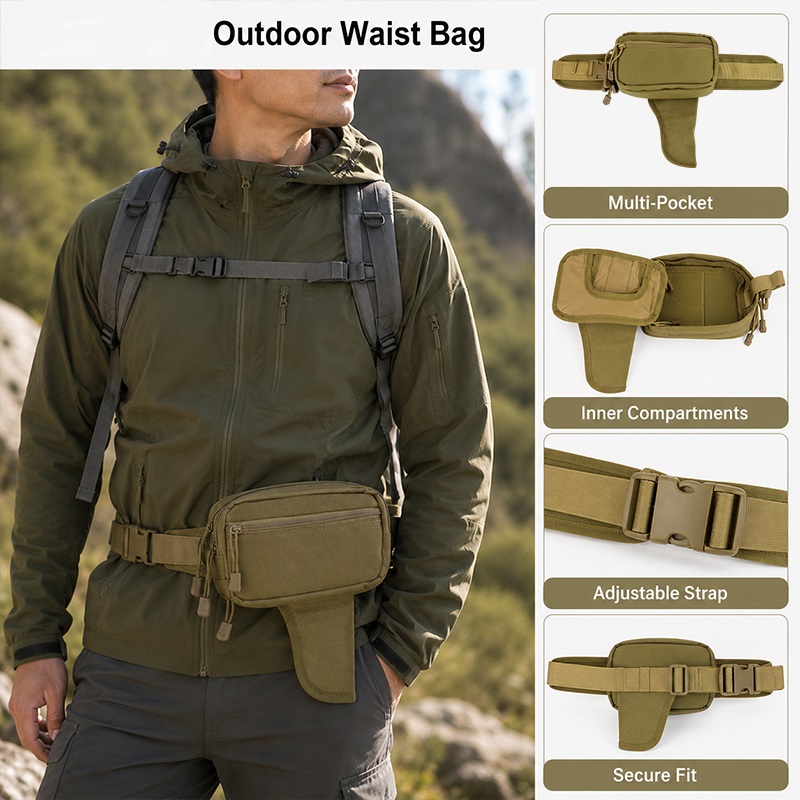 Multifunctional Waist Bag Nylo - Edc Concealed Carry Bag avaliação e preço
